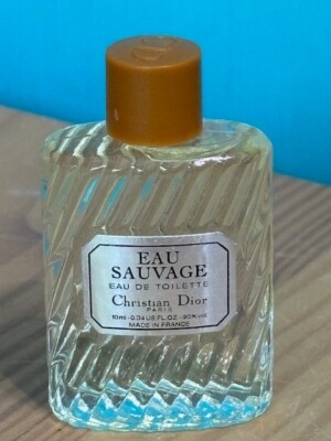 NEW CHRISTIAN DIOR EAU SAUVAGE EAU DE TOILETTE DAB- ON MINI  .34 OZ