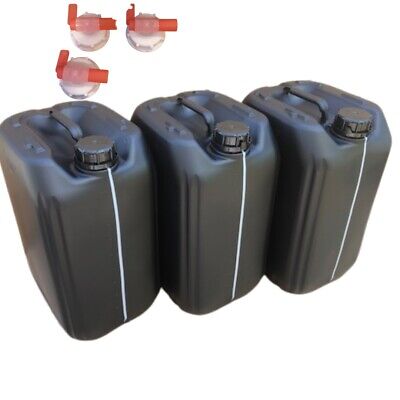 3 taps fully approved drinking water safe food grade 3 x 25 litre jerry cans