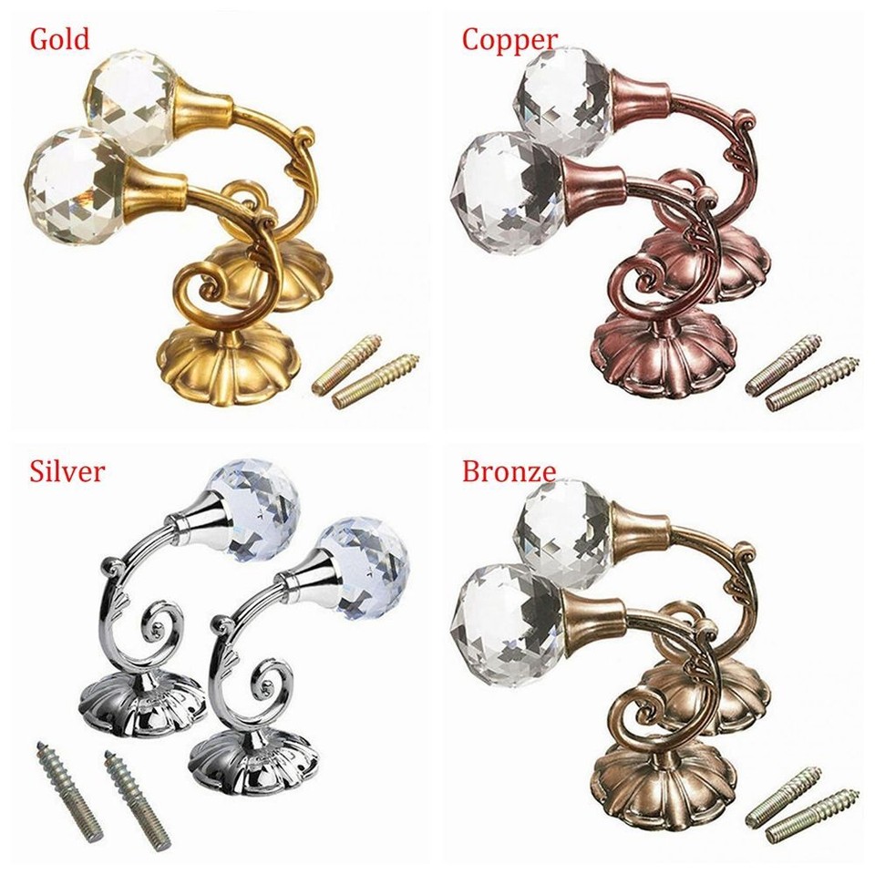 Style Practical Hooks Hanger Curtain Holdbacks Wall Tie Backs Metal
