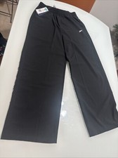 Nwt Womens Reebok ID Woven Black Lightweight Black Pants M Medium D1