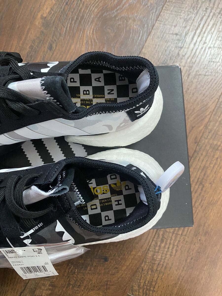 Adidas Pod S3.1 BAPE A Bathing Ape Neighborhood Camo Mens Adidas Pod S3.1 BAPE A Bathing Ape Neighborhood Camo Mens