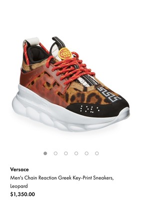 versace leopard sneakers