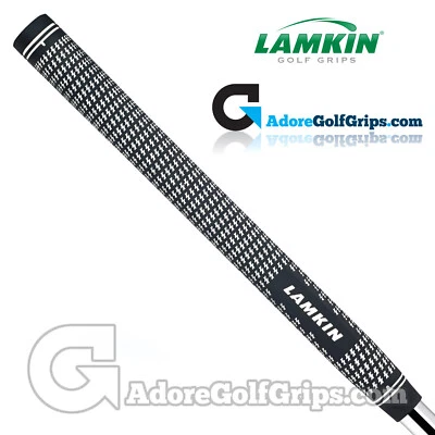 A TOUR CLASSIC - Lamkin Crossline Paddle Puttergriff - Schwarz / Weiß + GRATIS BAND