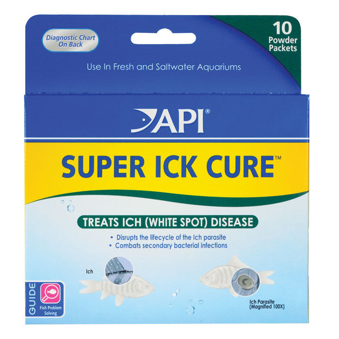 API SUPER ICK CURE Powder Anti Parasitic Fish Medication  Expiration 01/2019