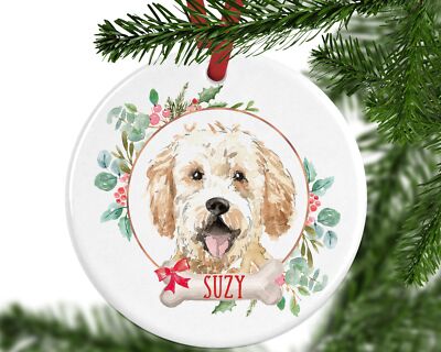 Personalized Golden Doodle Christmas Ornament Personalised Tree Decoration
