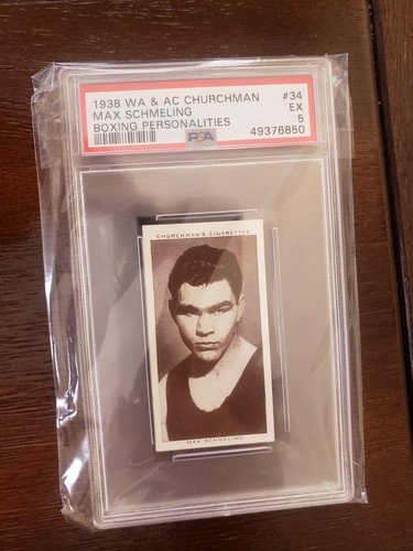 1938 WA & AC Churchman Boxing Personalities Max Schmeling Psa 5 - 第 1/2 張圖片