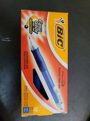 BIC VLGB11 Velocity Retractable Ball Pen - Blue (12 Count) Medium 1.0 mm