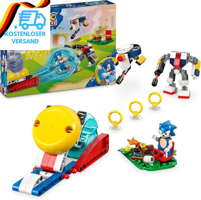 LEGO Sonic the Hedgehog Sonics Showdown Am Lagerfeuer, Gaming Spielzeug Für Kind