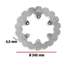 Malossi Whoop Disc Brake Disc Ø 245mm, Thickness 4.5mm, 0028