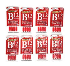 Stacker B-12 Vitamins 10,000% 8 Packs Of 4 Total 32 Capsules
