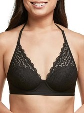 Maidenform Women's Comfort Crush Lace Wireless Bra, Black, Medium