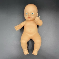 Tyco BABY FEELS SO REAL Doll Weighted Soft Spot Blue Eyes Realistic 1991 Vintage