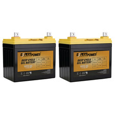 2 Pack  Deep Cycle 12V 35Ah Rechargeable Sealed Lead Acid Replacement Battery