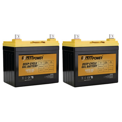 2 Pack | Deep Cycle 12V 35Ah Rechargeable Sealed Lead Acid Replacement Battery