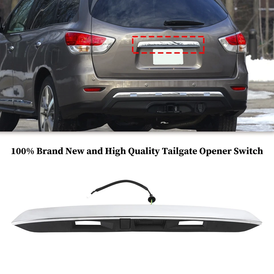 Chrome Rear Liftgate Handle 90810-9PG0A fit Nissan Pathfinder 3.5L 2013-2020 H0 Foto 2 de 4