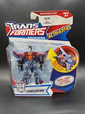 2008 TRANSFORMERS ANIMATED ACTIVATORS STARSCREAM HASBRO NEW SEALED