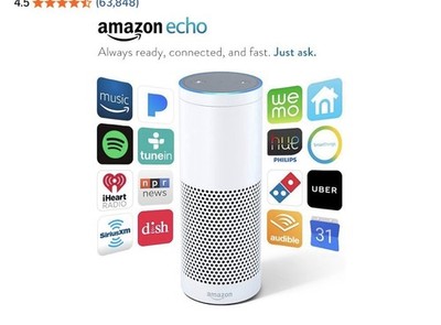 Amazon Echo (1st Generation) Smart Assistant - Black