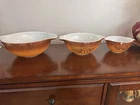 Vintage Pyrex Old Orchard Cinderella 3 Piece Nesting Bowls