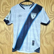 Umbro Guatemala National Team Soccer Jersey White Navy Blue S Football Shirt