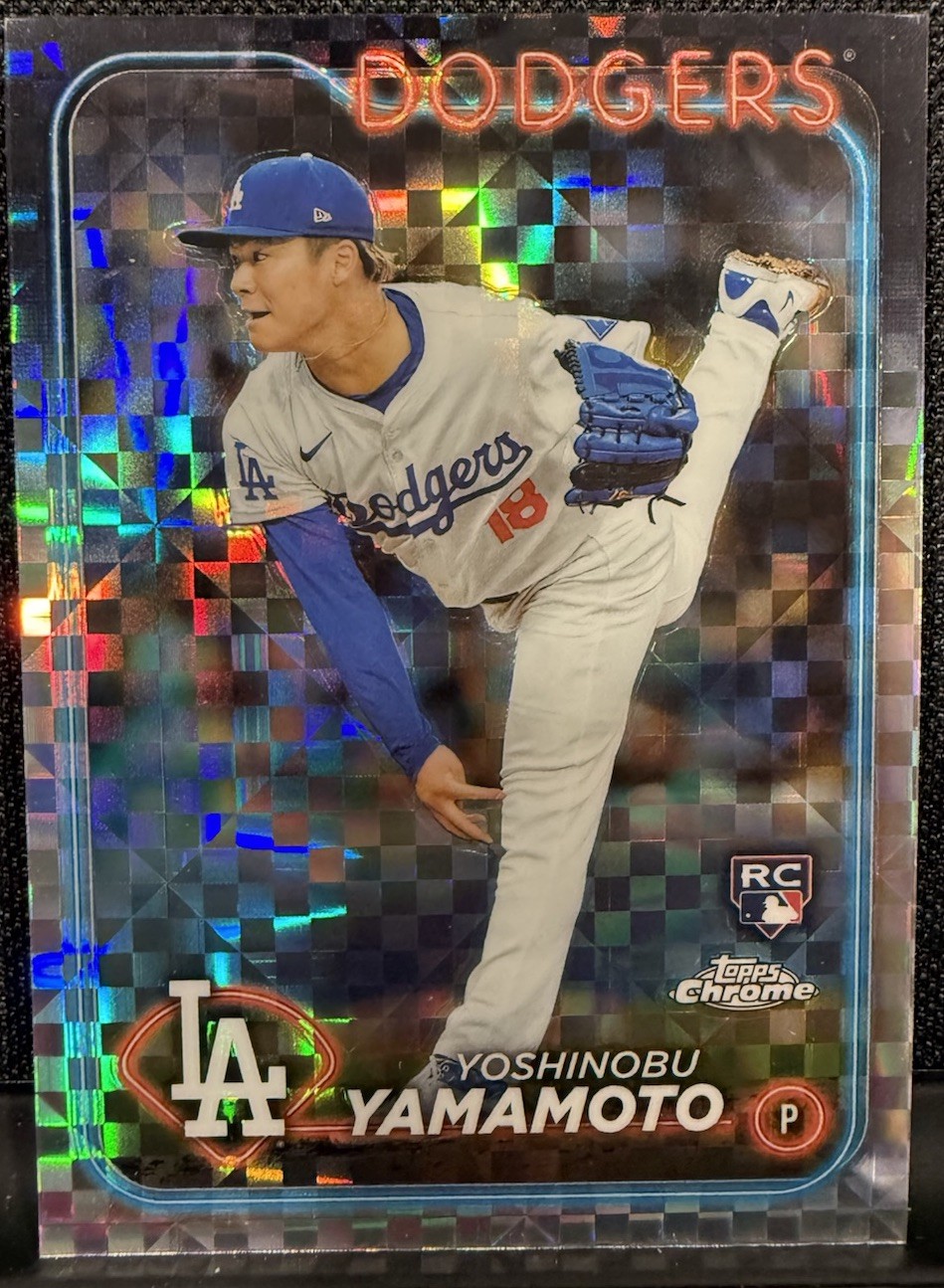 ヴァイスシュヴァルツ yamamoto Yoshinobu Yamamoto 2024 Topps Chrome #18 X-Fractor Price Guide