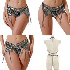 Fashion Waist Chain Decorative Tassels Body Chain Vacation Beach Waist Jewelry