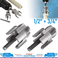 2Pcs Integrated Internal & External Pipe Threading-Tool PVC Pipe Threader Kit