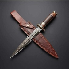 custome handmade damascus steel 13.5"dagger knife handle Best Knife For Gift