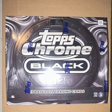 Topps 2025 Chrome Black Baseball Trading Card Box 13 Cards MLB Really Nice