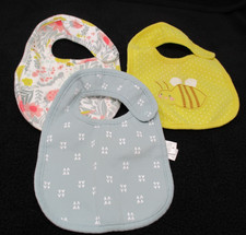 Carter's Just One You Infant Girl Bibs Set of Three NEW