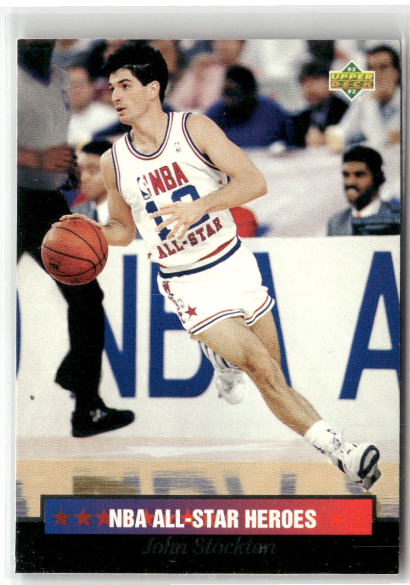 1992-93 UPPER DECK NBA ALL-STARS #22 JOHN STOCKTON UTAH JAZZ