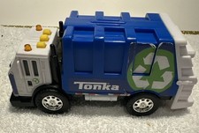 2015 Mini Habsro Tonka Recycling Truck Blue - lights and sound work