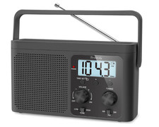 Radio AM/FM y onda corta a pilas o pared, gran recepci n y f cil para mayores