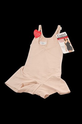 NWT Cupid Shapewear Bodysuit XL Tummy Tuck Extra Firm Nude Boyshort