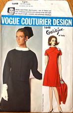 Vogue Couturier Design 1648 Galitzine Dress & Jacket UC/FF Sz 16 w/Label