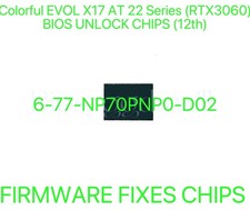 Colorful EVOL X17 AT 22 RTX3060 , ADMIN NO PASSWORD BIOS CHIP 6-77-NP70PNP0-D02