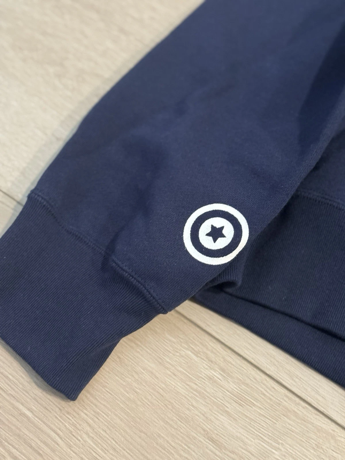 A BATHING APE (BAPE) Felpa con cappuccio e zip intera BAPE camo x squalo navy A Bathing Ape taglia XL