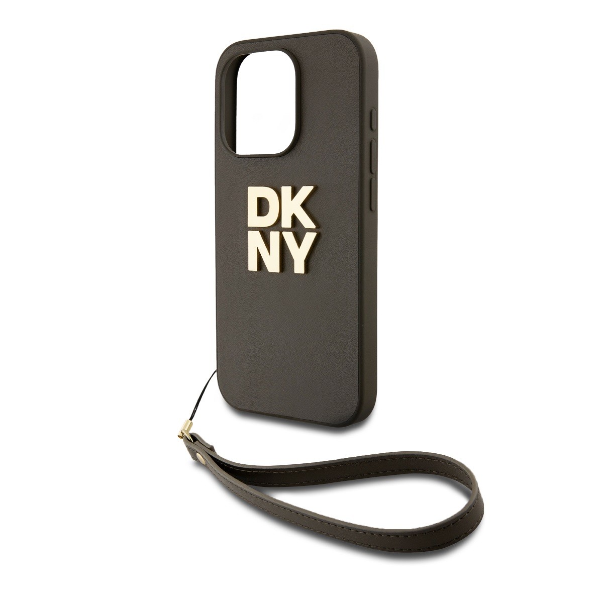 Coque iPhone 14 Pro DKNY Marron Antichute protégeant avec Sangle Poignet - 3
