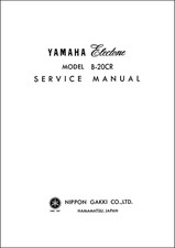 Yamaha B20-CR Service Manual repair Schematic diagrams schematic diagram