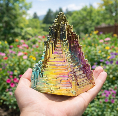 #ad 100g Rare Aura Rainbow Titanium Bismuth Quartz Natural Mineral Specimen Crystal $20.90