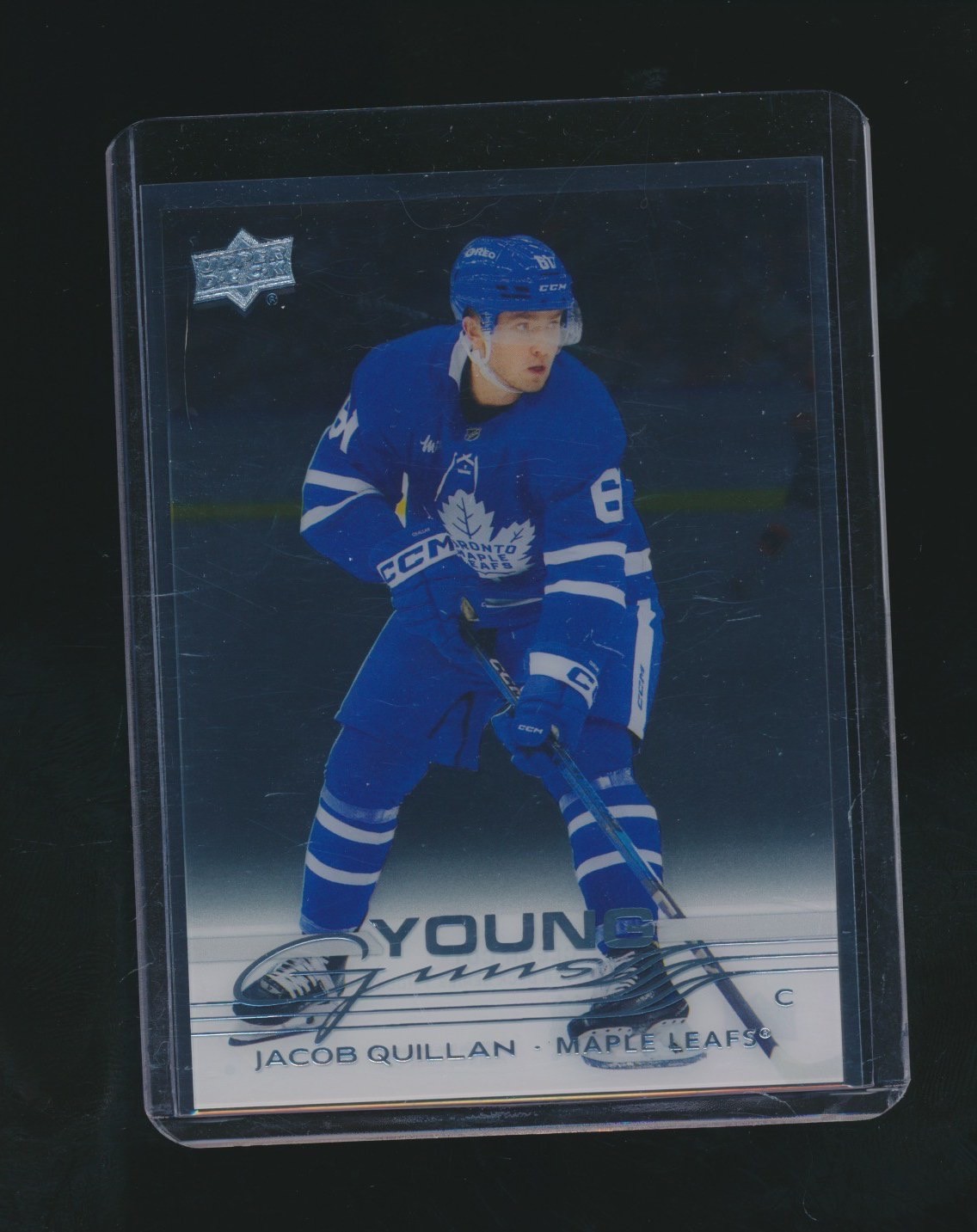 JACOB QUILLAN 2025-26 UPPER DECK YOUNG GUNS CLEAR CUT RC PARALLEL #241
