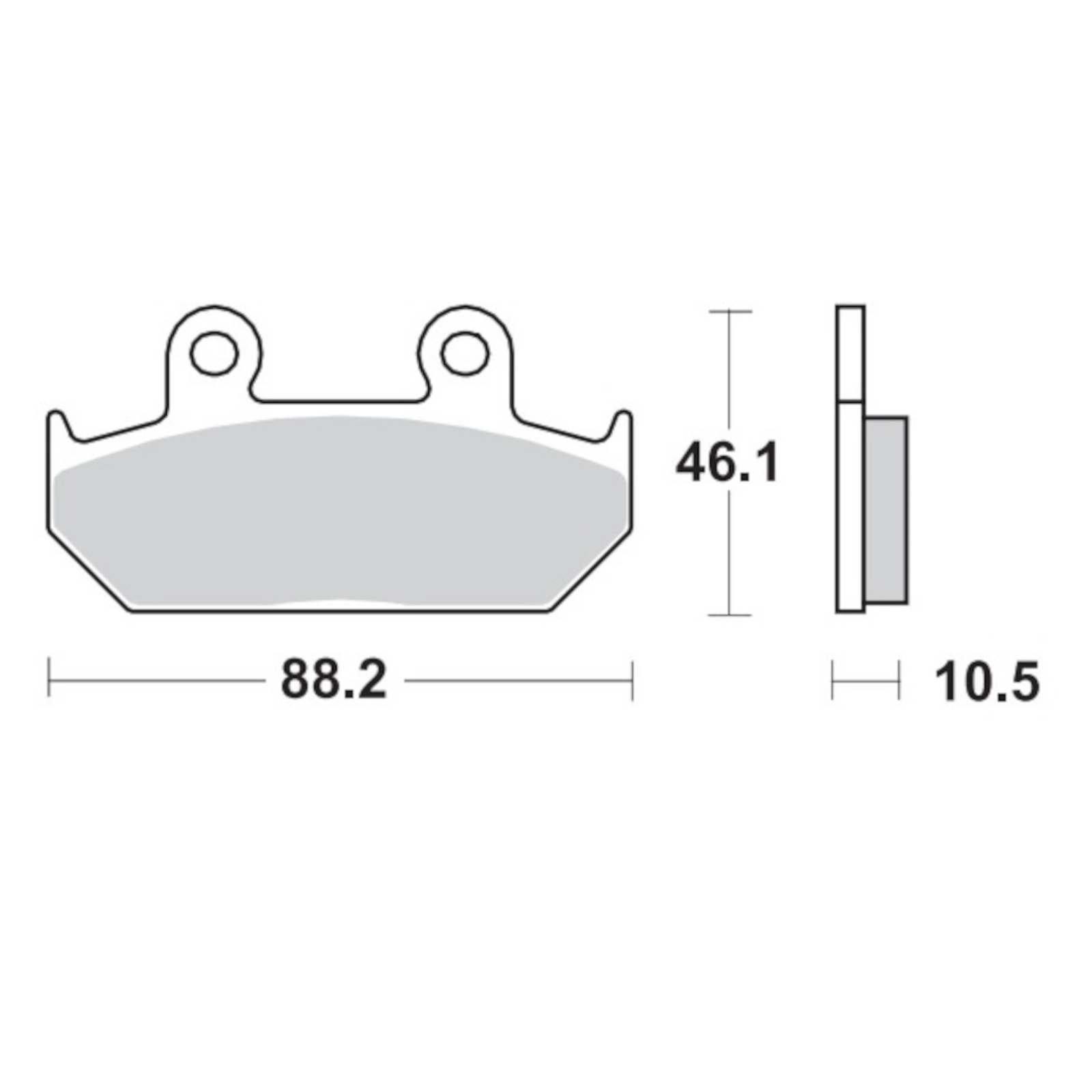 Brake Pads for HONDA VFR 750 F 1986-1987 Front Organic MotoMaster