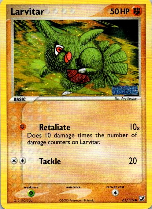 Larvitar Common Unseen Forces 61/115 MP (SKU 1-4)