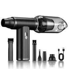 Compressed Air Duster Vacuum Cleaner 4-in-1, 150,000RPM Powerful Electric A...