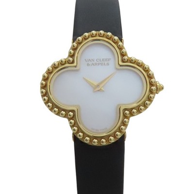 Van Cleef ＆ Arpels Alhambra Watch Mother Of Pearl Dial 18K Yellow Gold ARD...