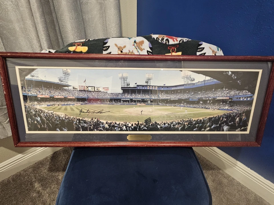 Póster enmarcado de los Tigres de Detroit último lanzamiento en el Tiger Stadium firmado Sparky Anderson Foto 2 de 4