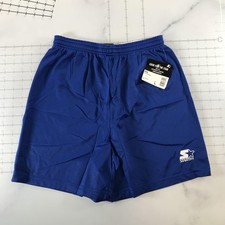 Vintage Starter Shorts Youth Large Blue Mesh Athletic Elastic Drawstring USA