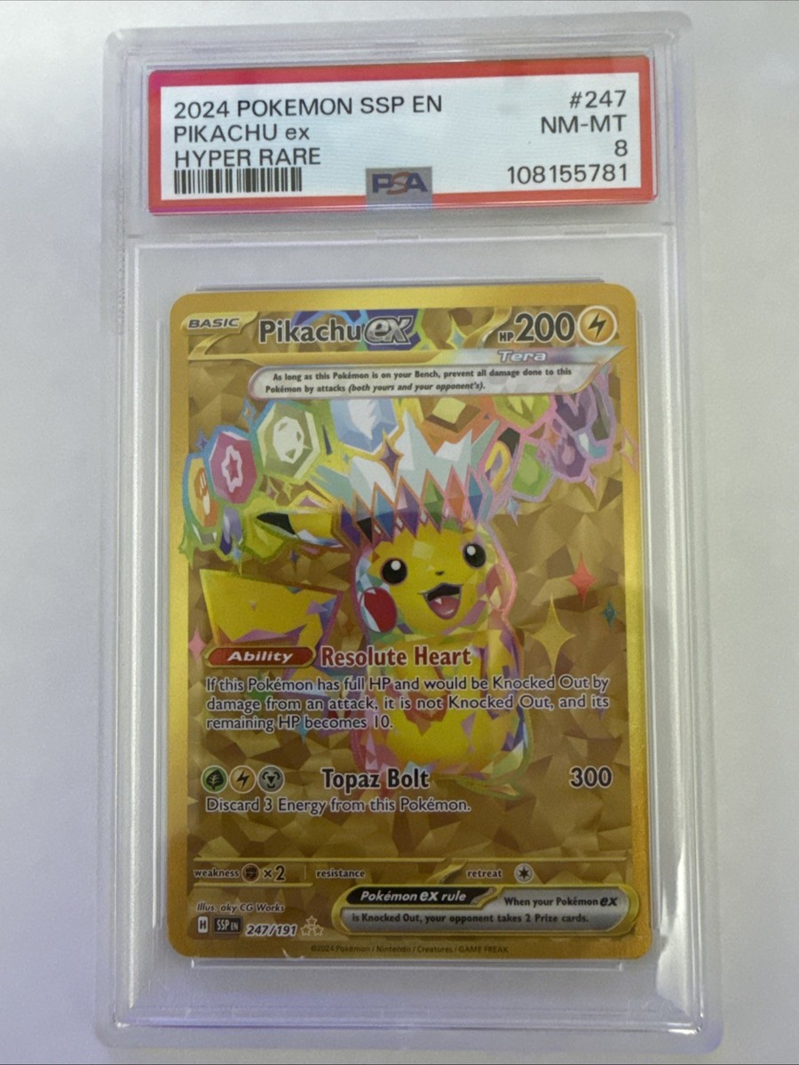 Pikachu ex 247/191 Sv08: Surging Sparks Holo for sale online | eBay