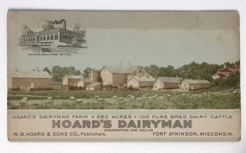 Hoard's Dairyman Pure Bred Cattle Fort Atkinson WI Ink Blotter 3.25x5.75"