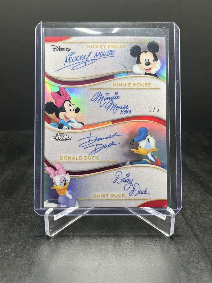 2025 Topps Chrome Disney Mickey Mouse Minnie Donald Duck Daisy