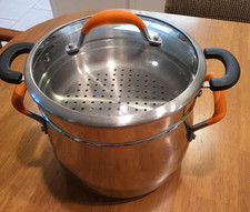 Paul Revere Ware Double Boiler USA Solid SS Pot Signature Ed 8 Qt Pan Buffet